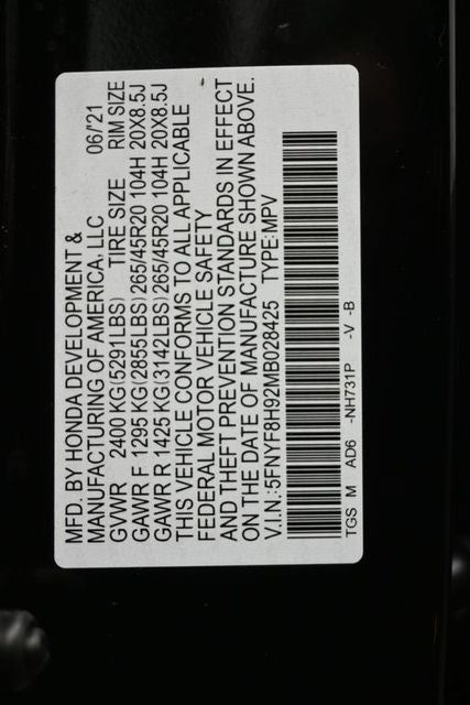 2021 Honda Passport Touring