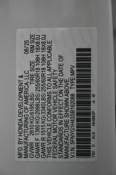 2025 Honda Pilot EX-L