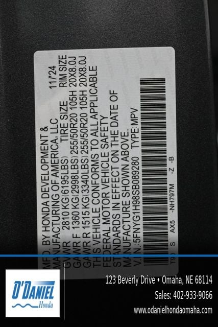 2025 Honda Pilot Black Edition