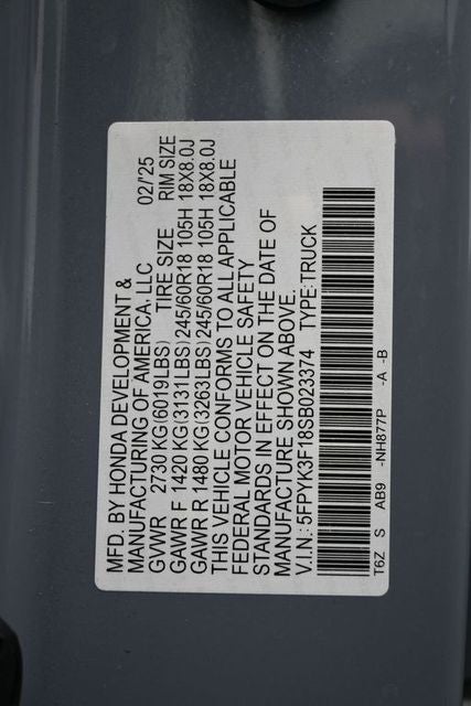 2025 Honda Ridgeline Sport