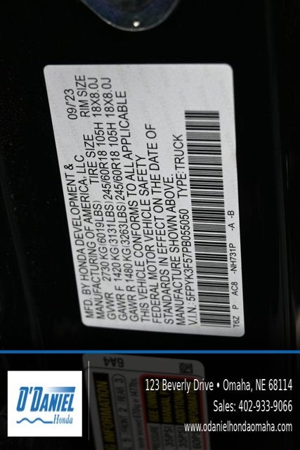 2023 Honda Ridgeline RTL