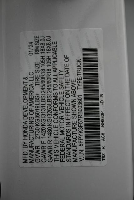 2024 Honda Ridgeline RTL