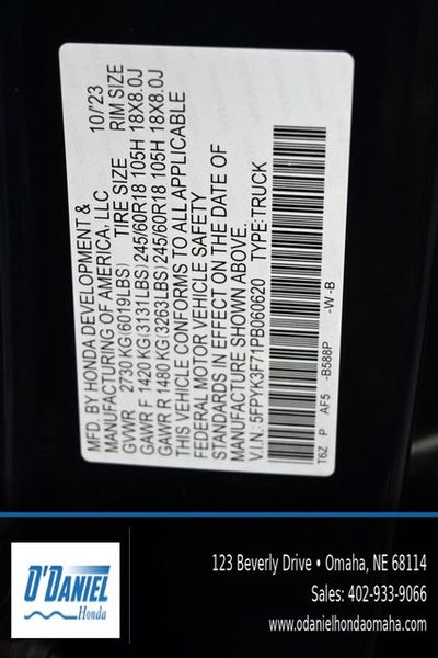 2023 Honda Ridgeline RTL-E
