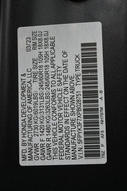 2023 Honda Ridgeline RTL-E