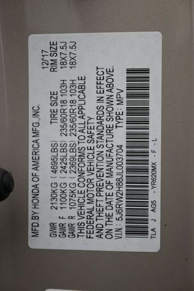 2018 Honda CR-V EX-L