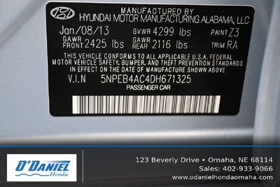2013 Hyundai Sonata GLS