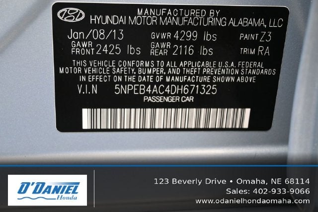2013 Hyundai Sonata GLS