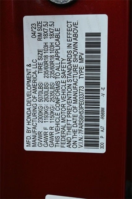 2023 Honda CR-V Hybrid Sport w/o BSI