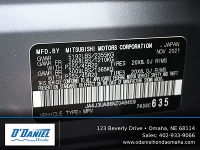 2022 Mitsubishi Outlander SE