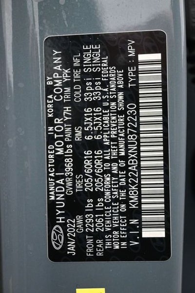 2022 Hyundai Kona SE