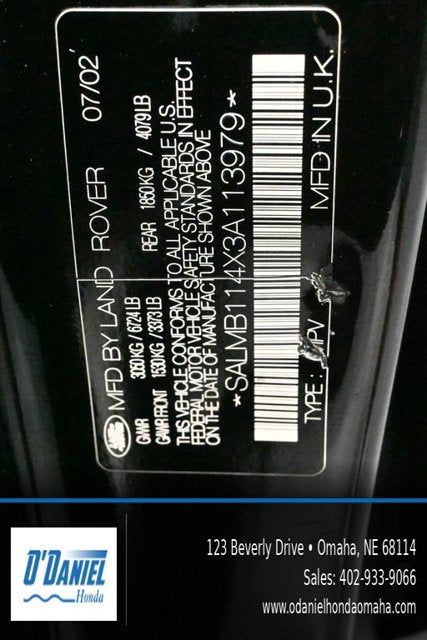 2003 Land Rover Range Rover HSE