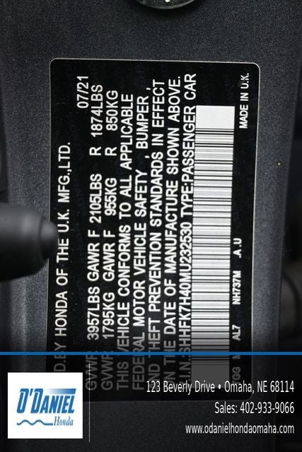2021 Honda Civic Sport