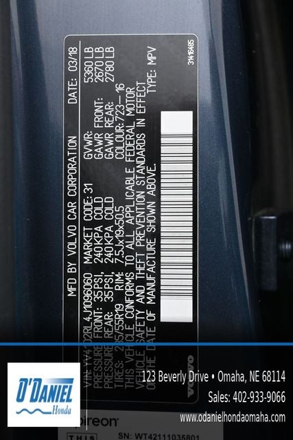 2018 Volvo XC60 T5 Inscription