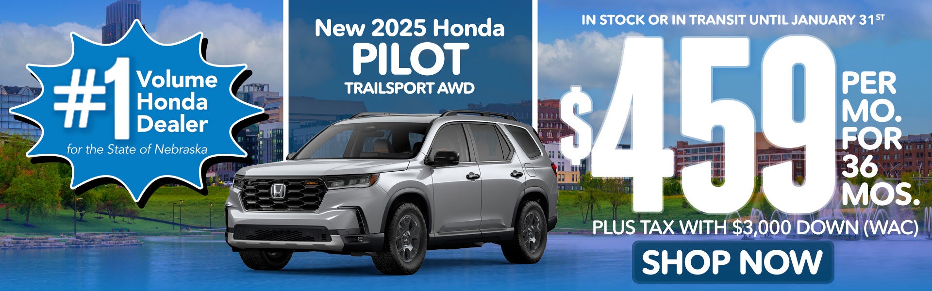 New 2025 Honda Pilot Trailsport AWD